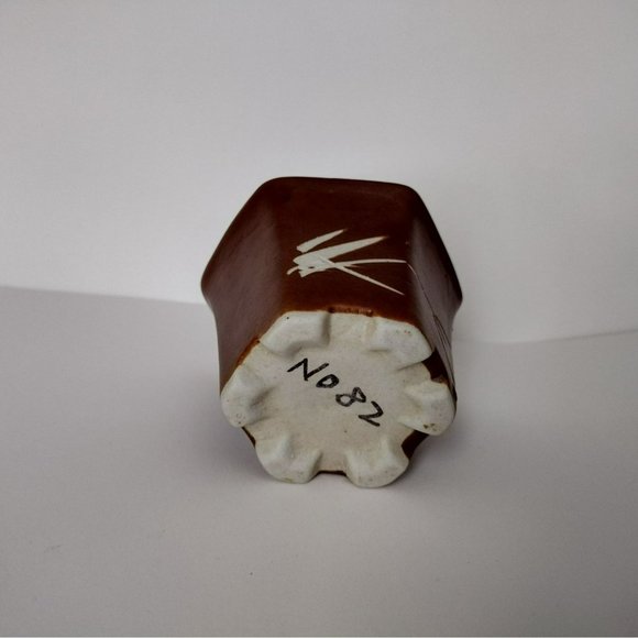 Ceramic Succulent Planter, Asian Bamboo design, Vintage Planter Bonsai Plant Pot - Picture 5 of 5